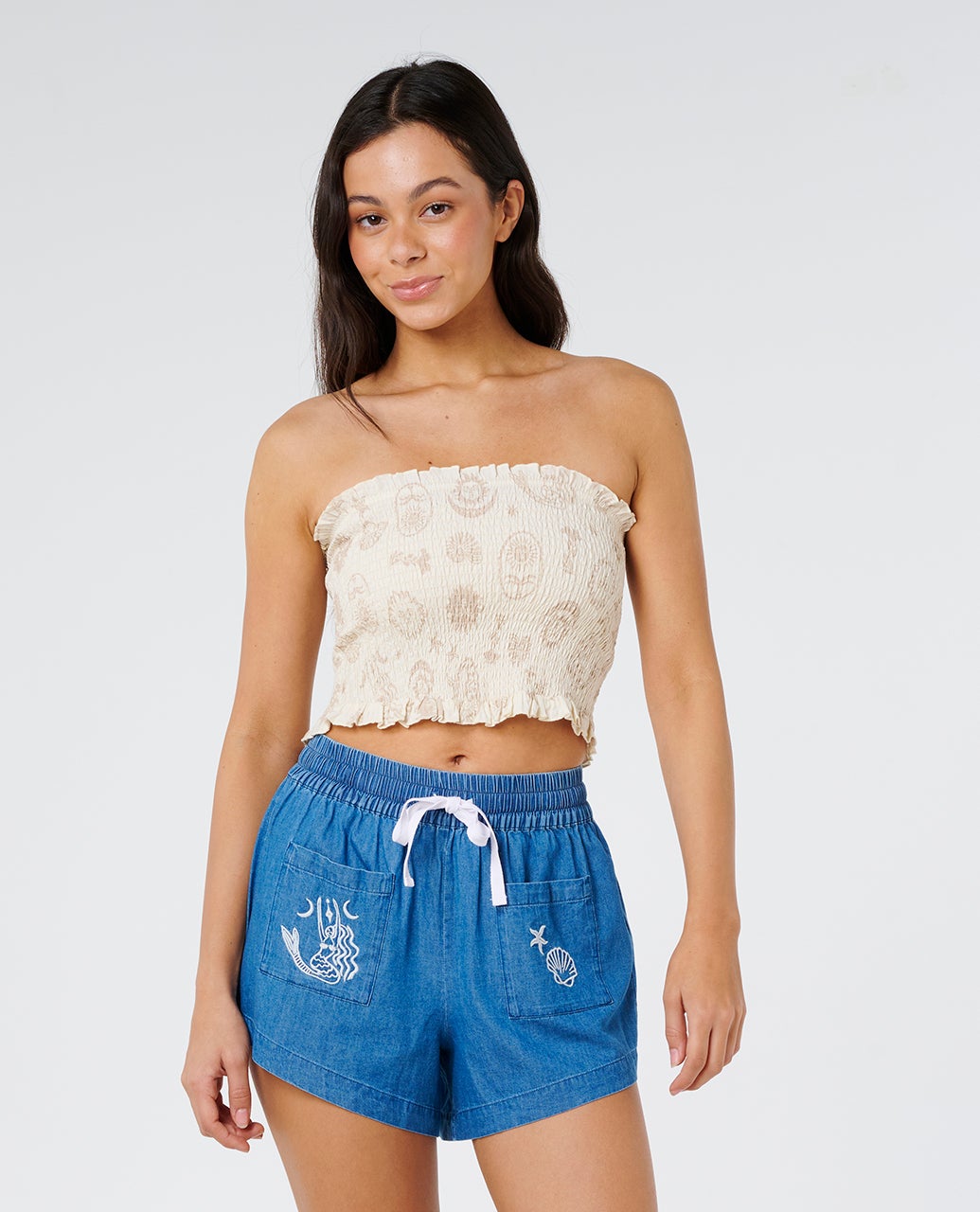 Catalina Island Shirred Top – Rip Curl