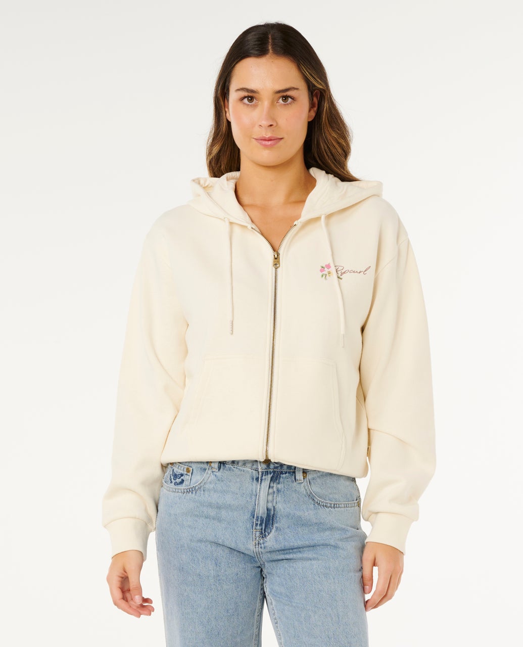 Poolside Zip Through Relaxed Hood – Rip Curl