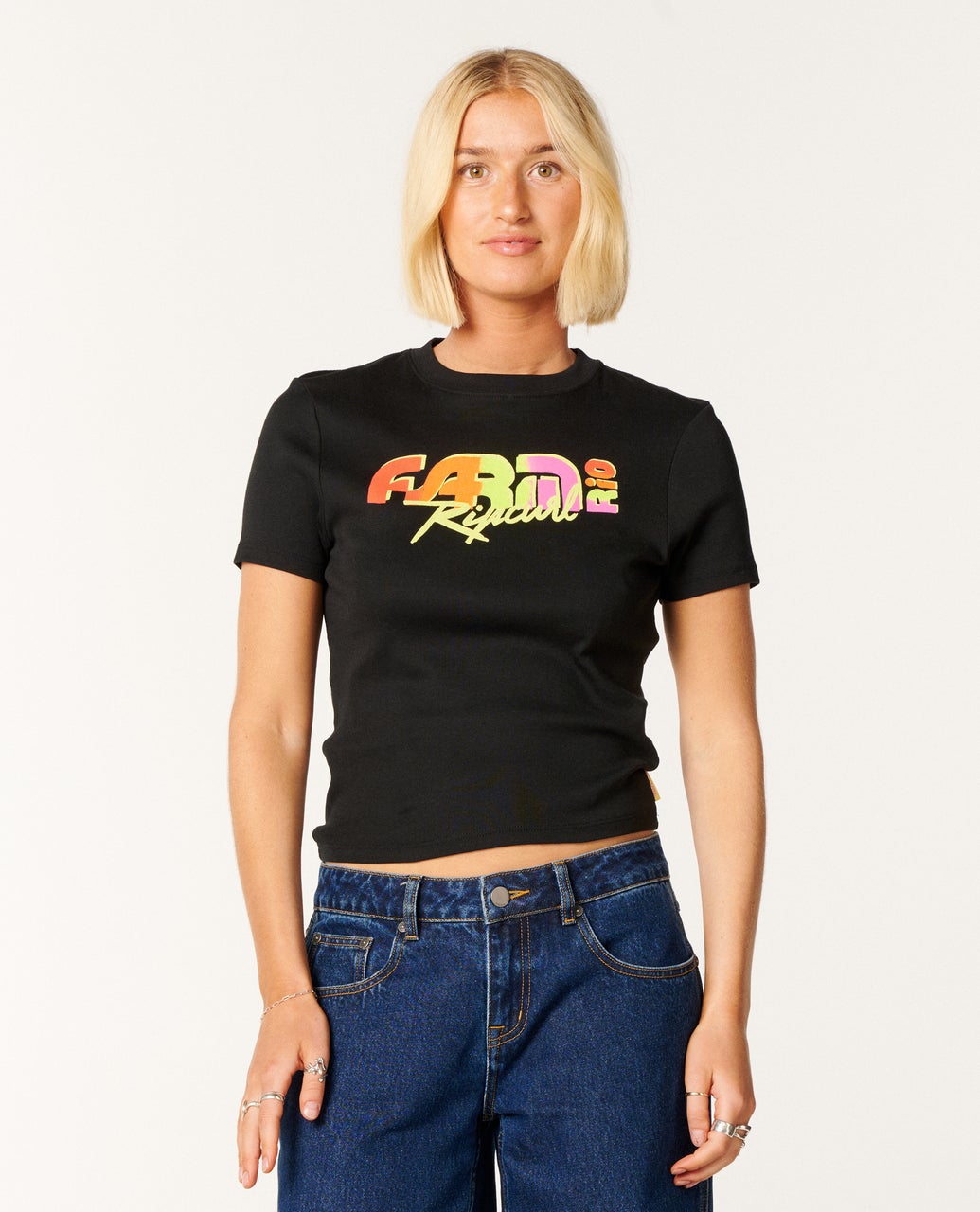 Farm Rio Carioca Fitted Tee – Rip Curl