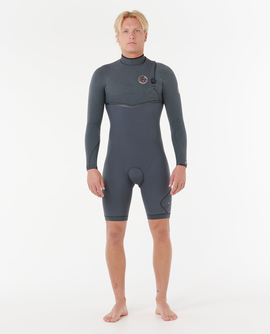 e-Bomb 3.2 フルスーツ グレーリップカール E-Bomb 2/2mm Long Sleeve Zip Free Springsuit – Rip Curl