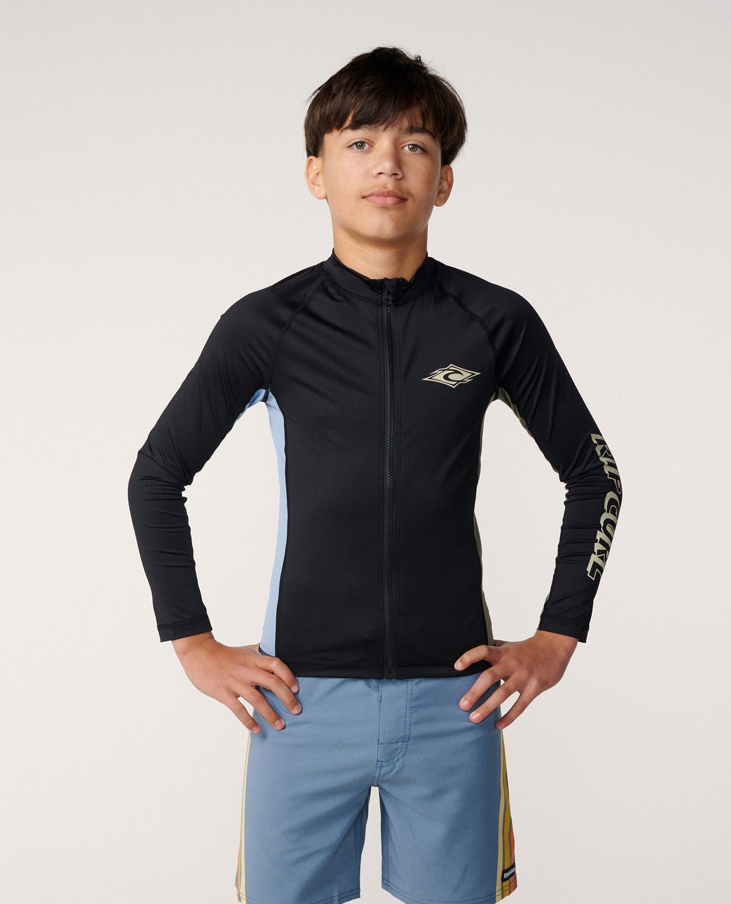 Eternal Shred Zip Through UPF Long Sleeve - Kids – Rip Curl