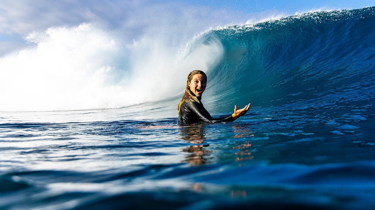 Molly Picklum surfing on the Gold Coast