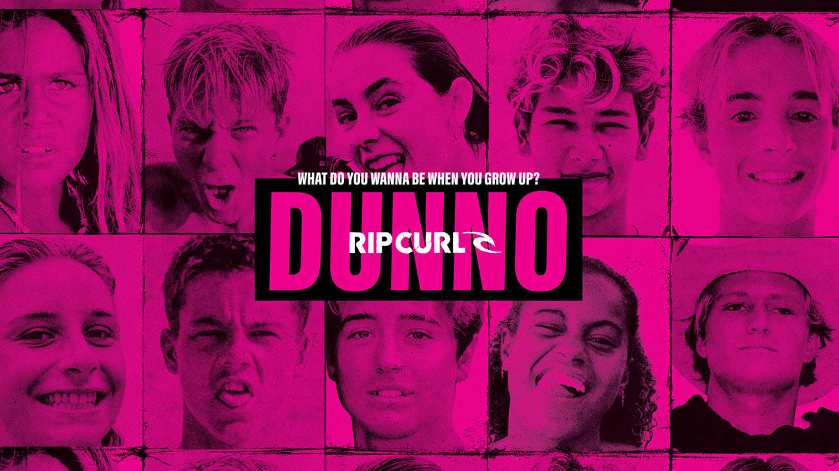 Pink grid of Rip Curl next gen athletes