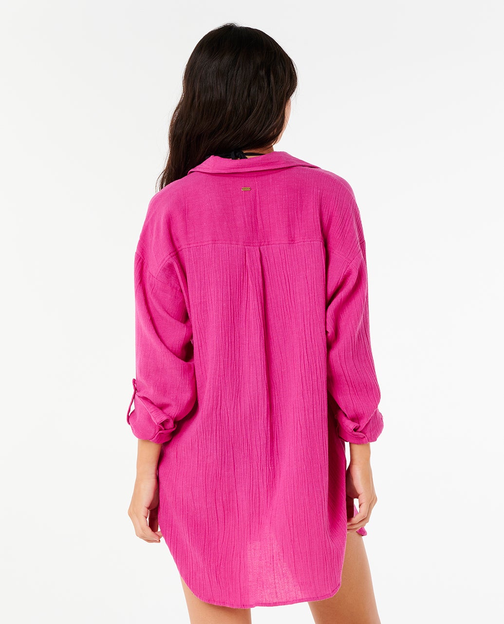 salsation★ Long shirt★ピンク★サイズL Premium Linen Long Sleeve Button Through Shirt – Rip Curl
