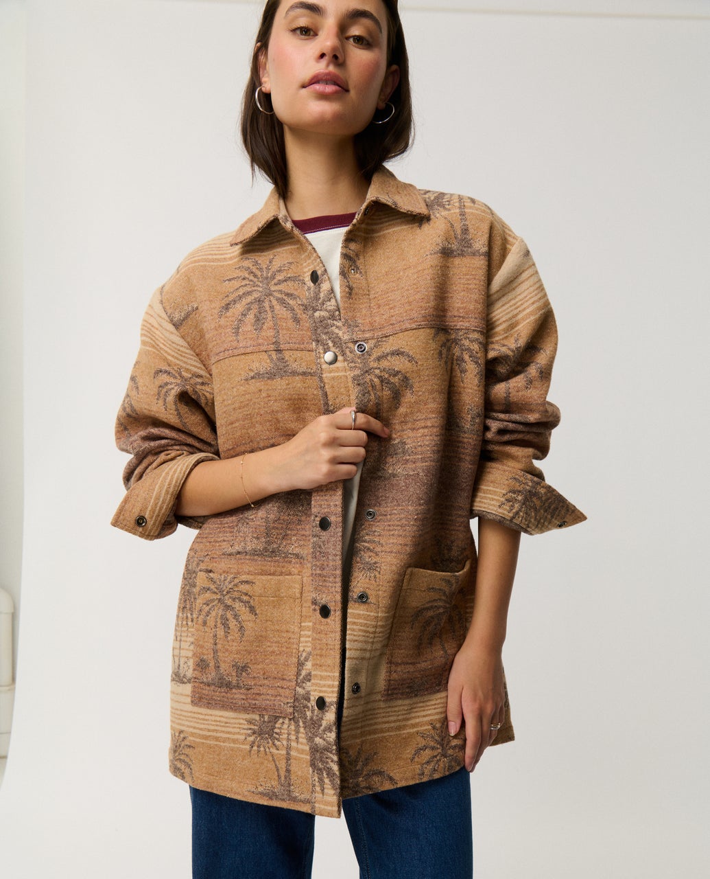 Retro Swell Jacquard Shacket – Rip Curl