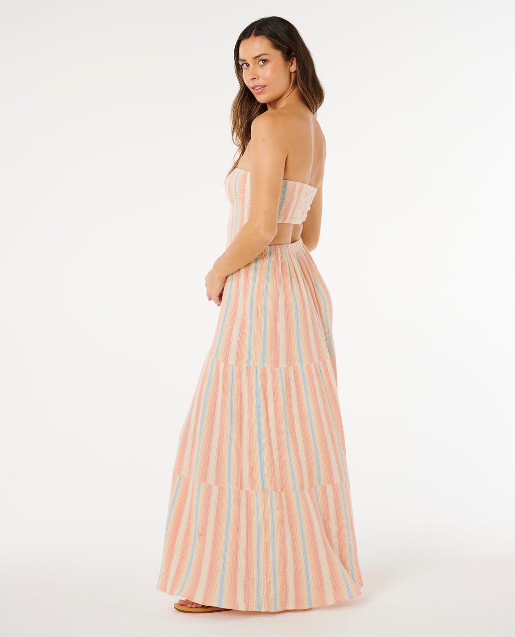 rip curl bobbi stripe midi dress Rip Curl Premium Surf Stripe Womens Maxi Dress - Multi-Colored