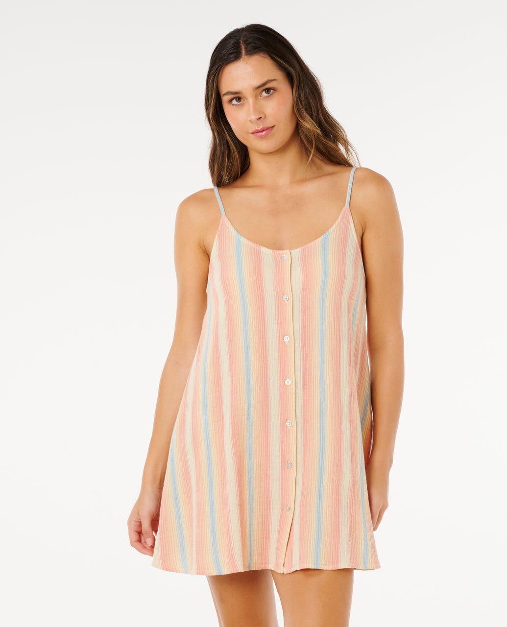 Premium Surf Stripe Cover Up Dress