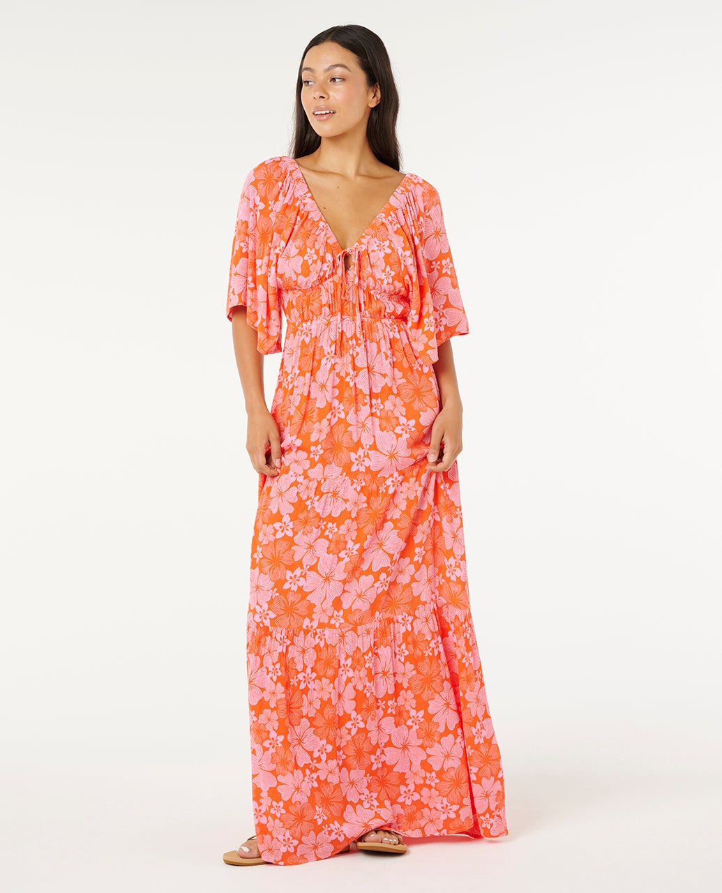 knee length dresses for ladies Rip Curl La Quinta Maxi Dress