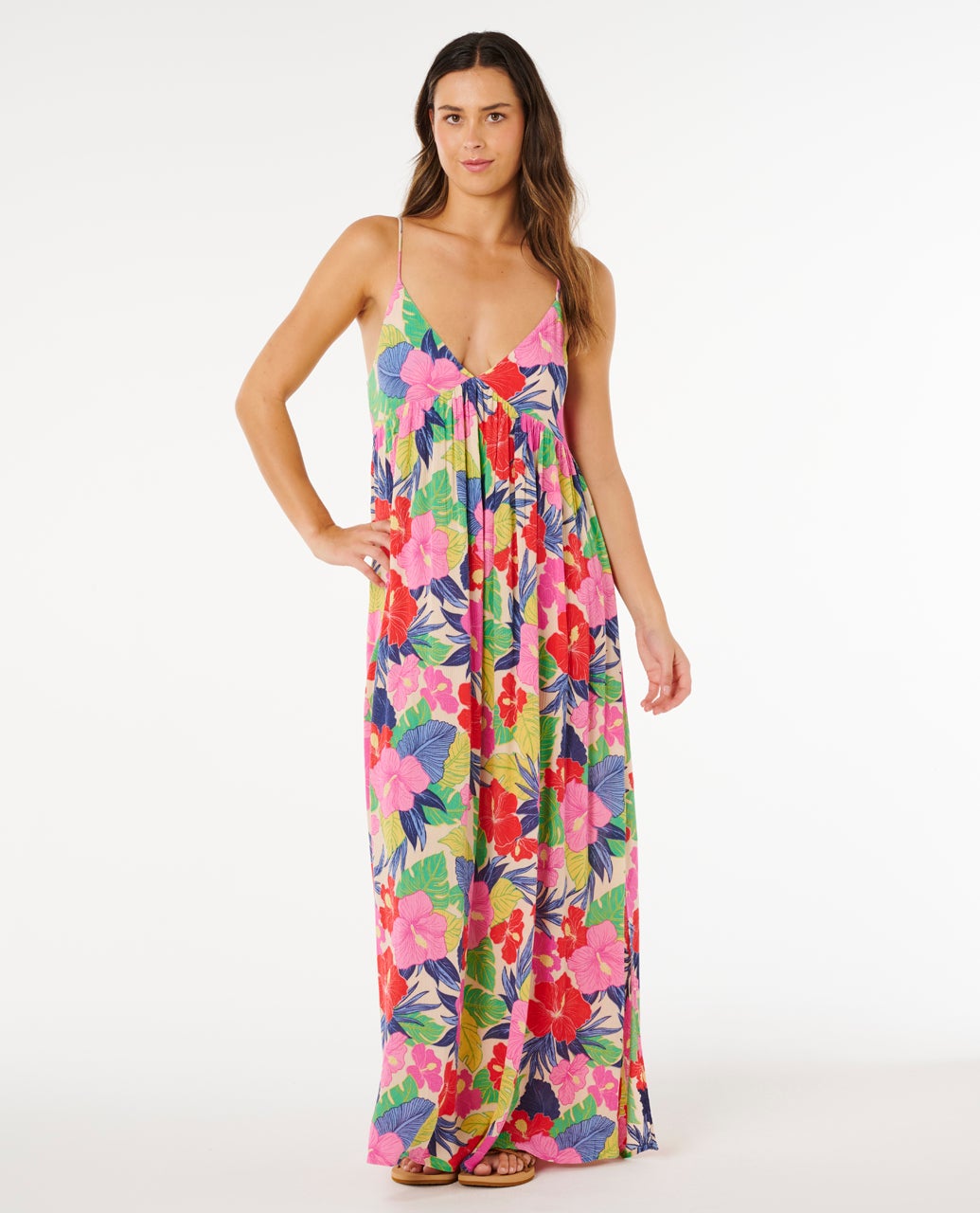 rip curl beach club maxi dress Rip Curl Premium Surf Maxi Dress in White, available in size 2XS for Female, Adult main image 1