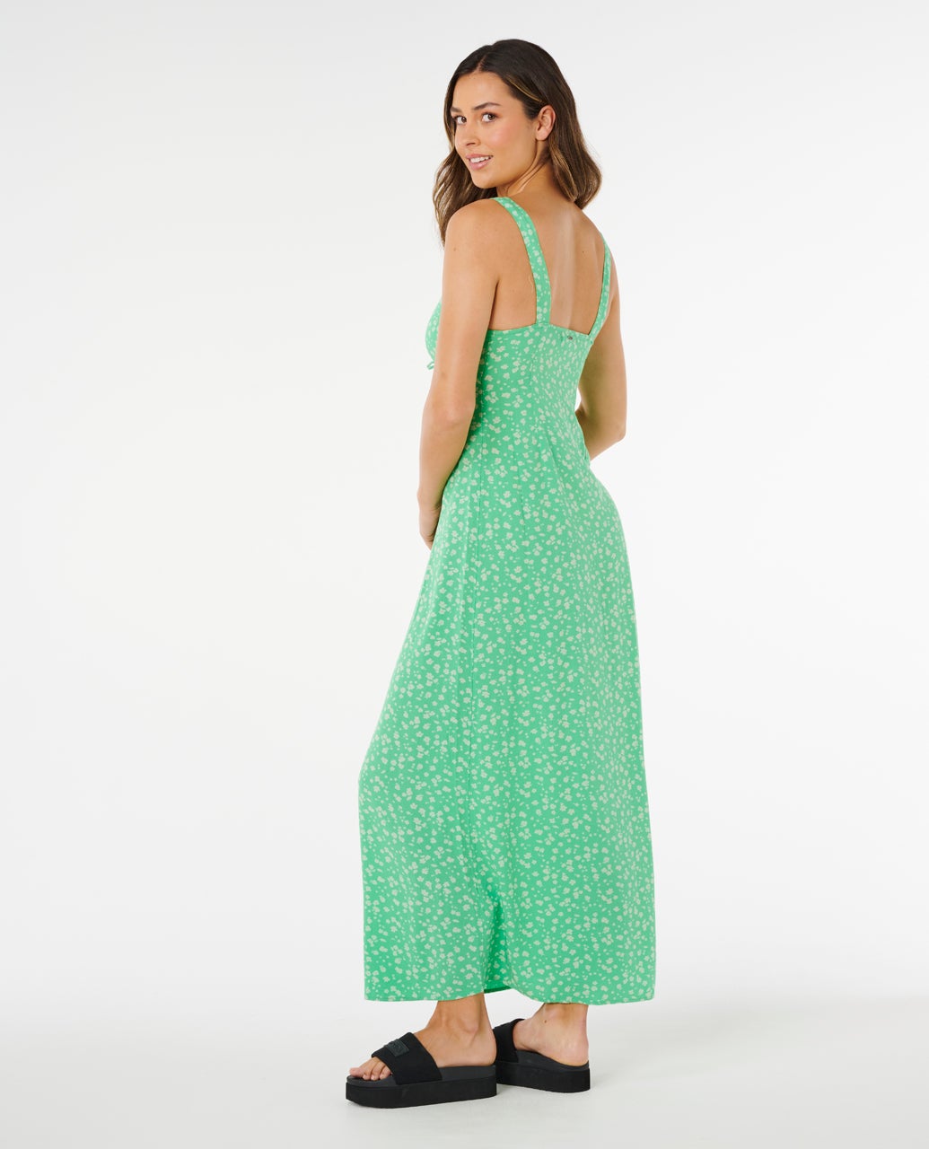 Rip Curl Surf Side Womens Maxi Dress - Light Green - Size: Large Rip Curl Surf Side Womens Maxi Dress - Light Green - Size: Large