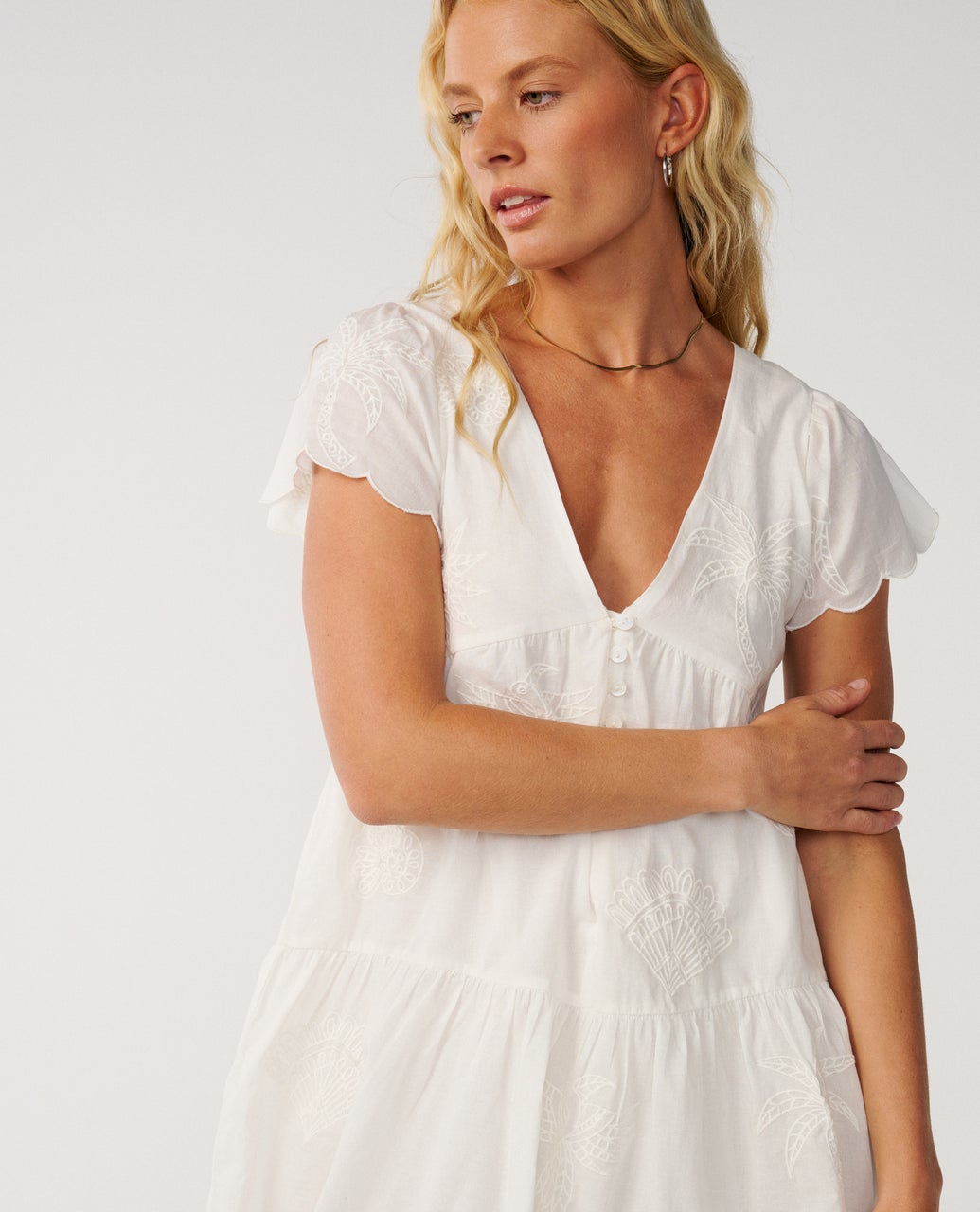 Bossa Nova Emb Short Sleeve Dress – Rip Curl