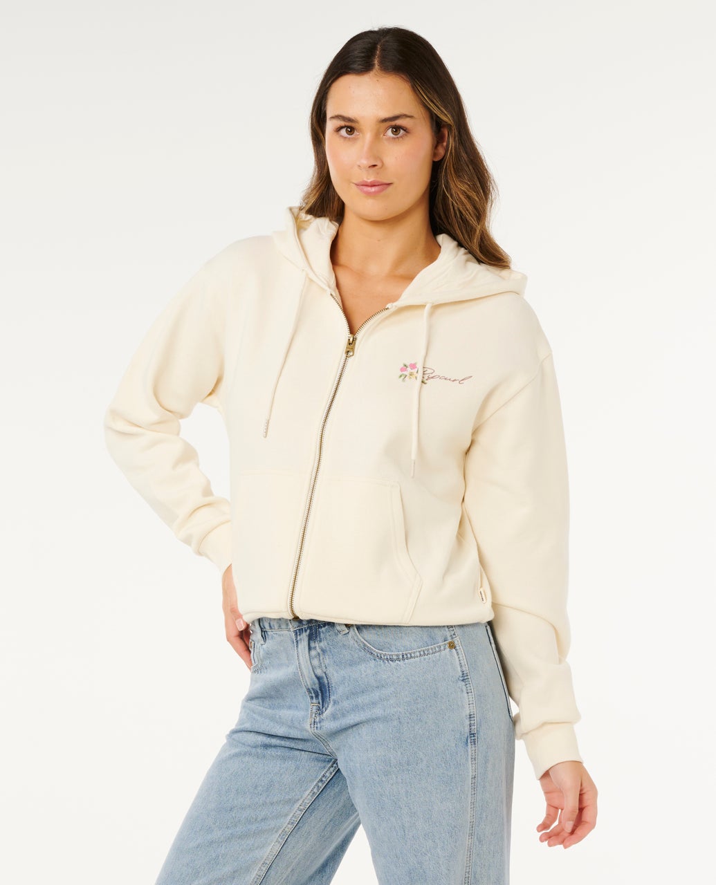 Poolside Zip Through Relaxed Hood – Rip Curl