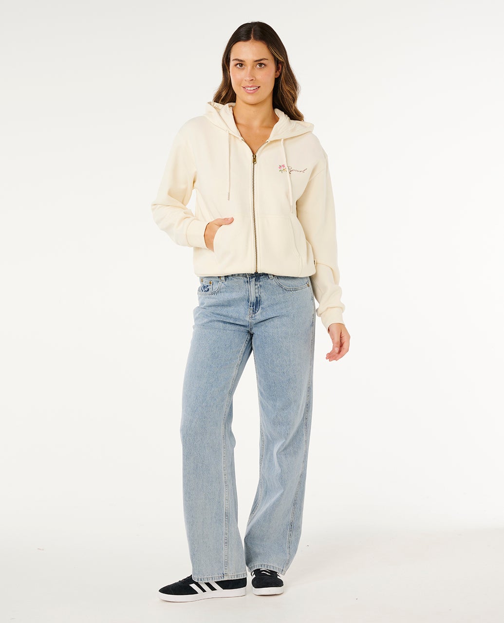 Poolside Zip Through Relaxed Hood – Rip Curl