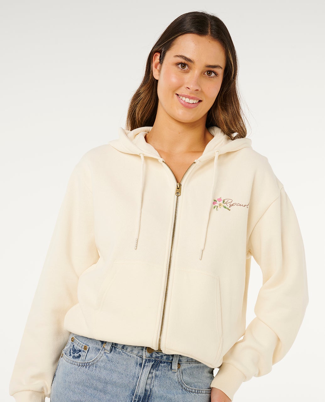 Poolside Zip Through Relaxed Hood – Rip Curl