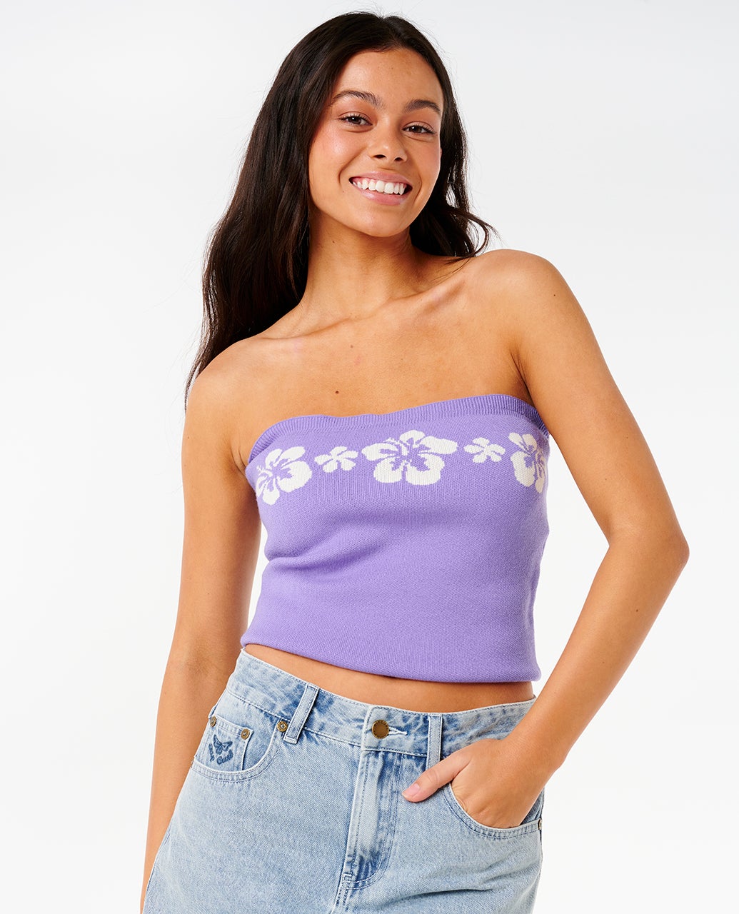 最終お値下げ【新品未使用品】Gajess bandeau rib tops ZeroBound Tube Tops for Women with Built-in Shelf Bra Basic