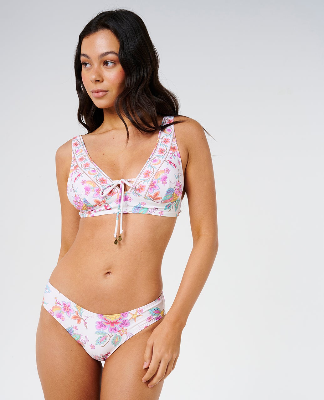 Half Moon Bay Multi Fit Deep V Bikini Top – Rip Curl