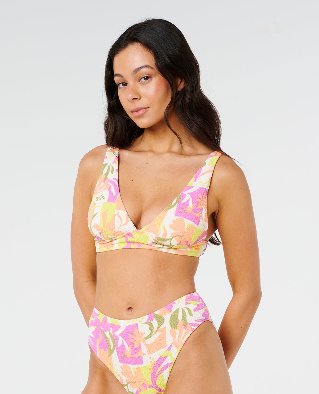 Topanga Geo Deep V Bikiki Top – Rip Curl