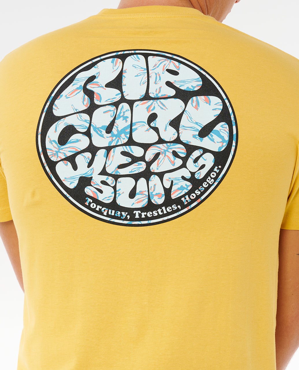 RIP Curl Wettie Passage Icon T-Shirt Uomo - Maglietta Da Surf Con Logo, Vestibilità Standard, Tessuto Sostenibile