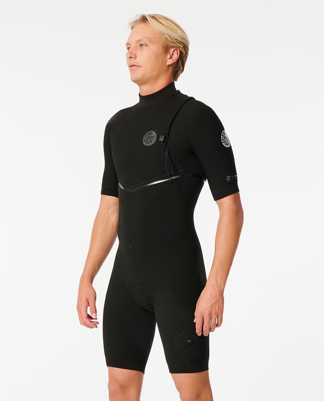 E-Bomb 2mm Zip Free Short Sleeve Springsuit – Rip Curl
