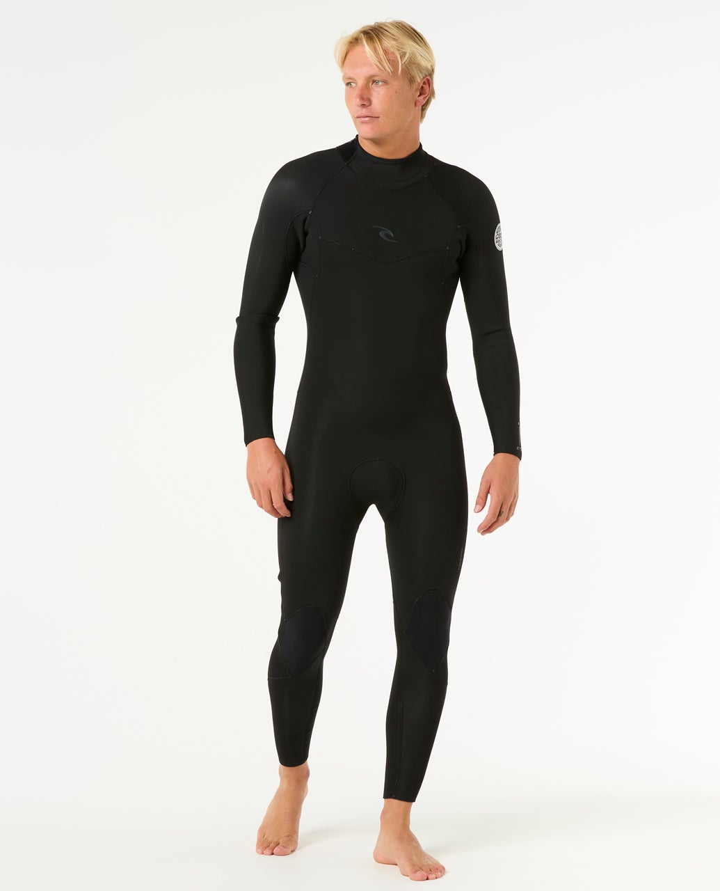 Traje Rip Curl Dawn Patrol Back Zip 3/2 Negro, vista completa