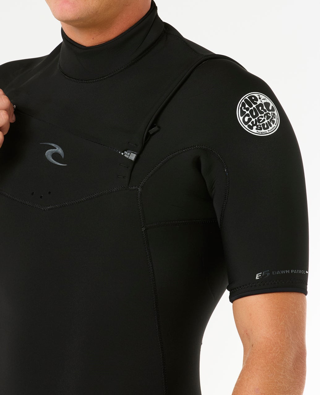 Mens Dawn Patrol 2/2 Short Sleeve Chest Zip Wetsuit – Rip Curl