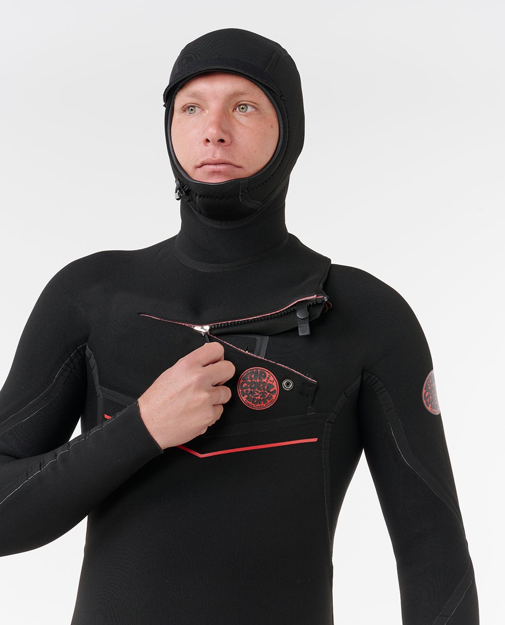 F-Bomb Fusion 4/3 Chest Zip With Hood Fullsuit Wetsuit – Rip Curl