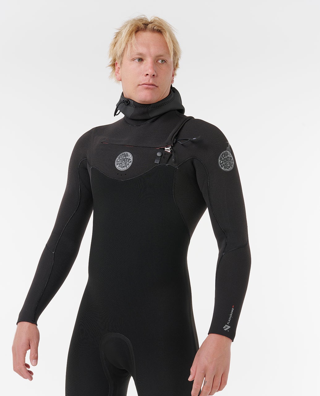 Rip Curl 6/4mmセミドライ E5 flash bom Flashbomb 6/4 Chest Zip With Hood Fullsuit Wetsuit – Rip Curl