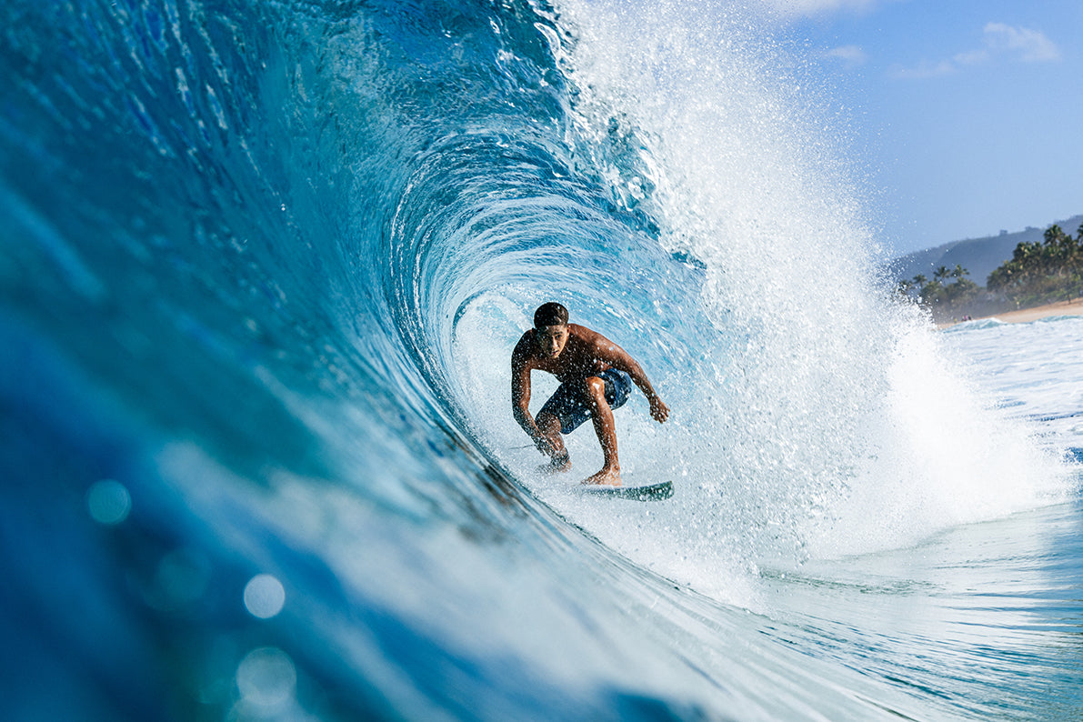 The pro surfer Samuel Pupo