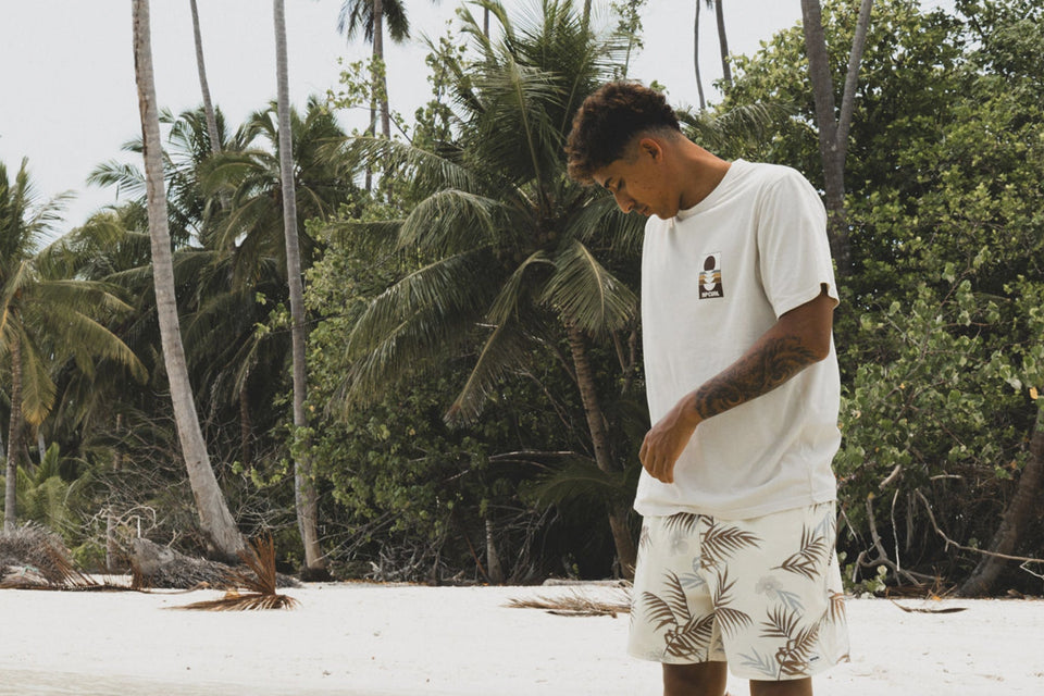 A man standing on the beach