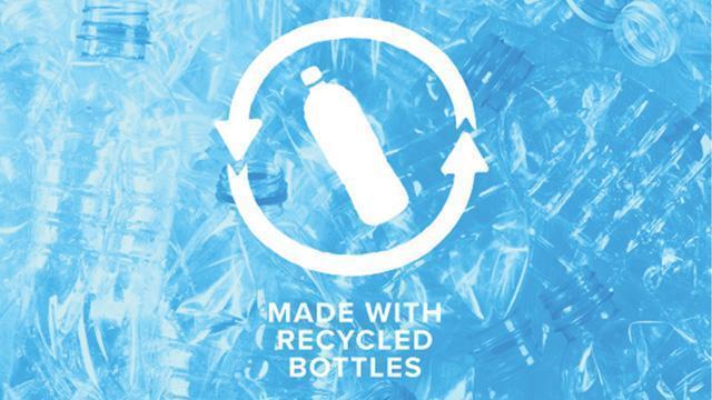 Made with recycled bottles