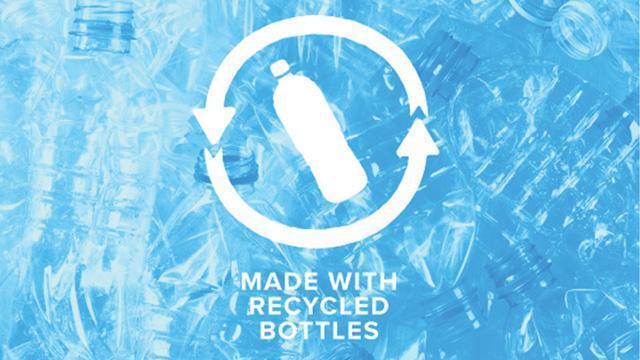 Made with recycled bottles