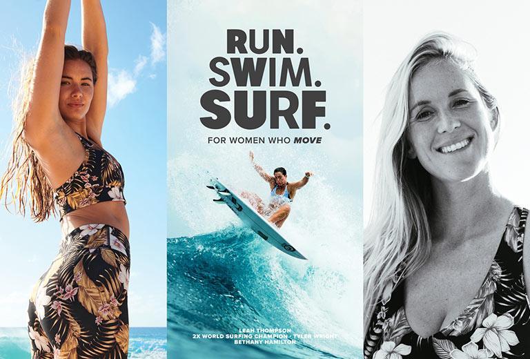 Run Swim Surf. We Made This For You.