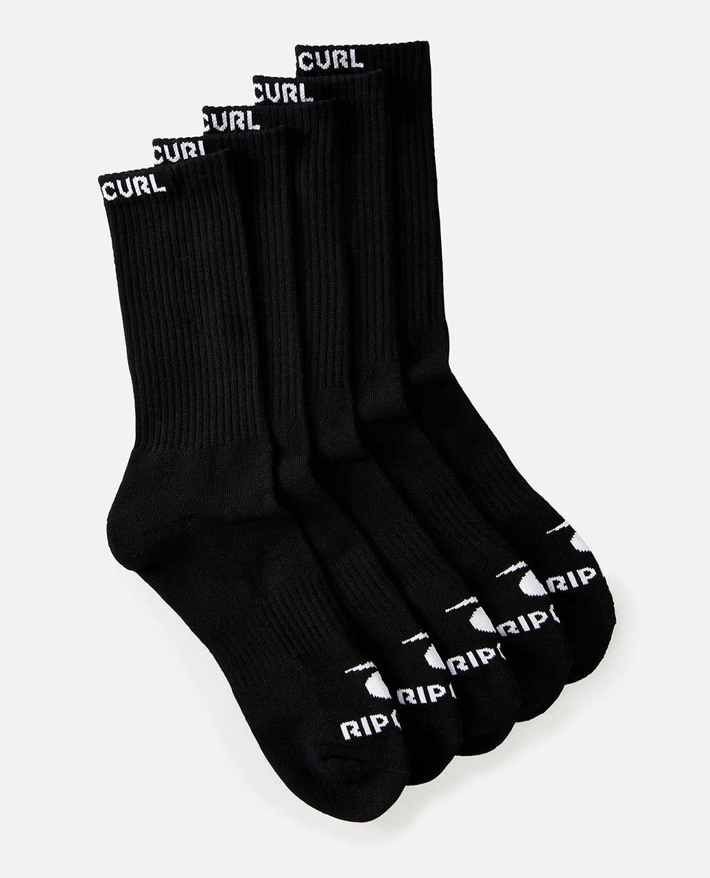 Men s Brand Crew Sock 5 Pack Rip Curl Australia