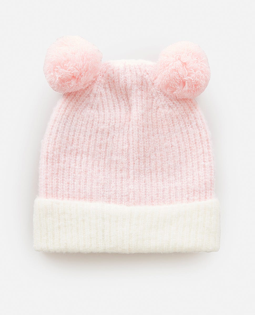 Bonnet fille 2 pompons sales