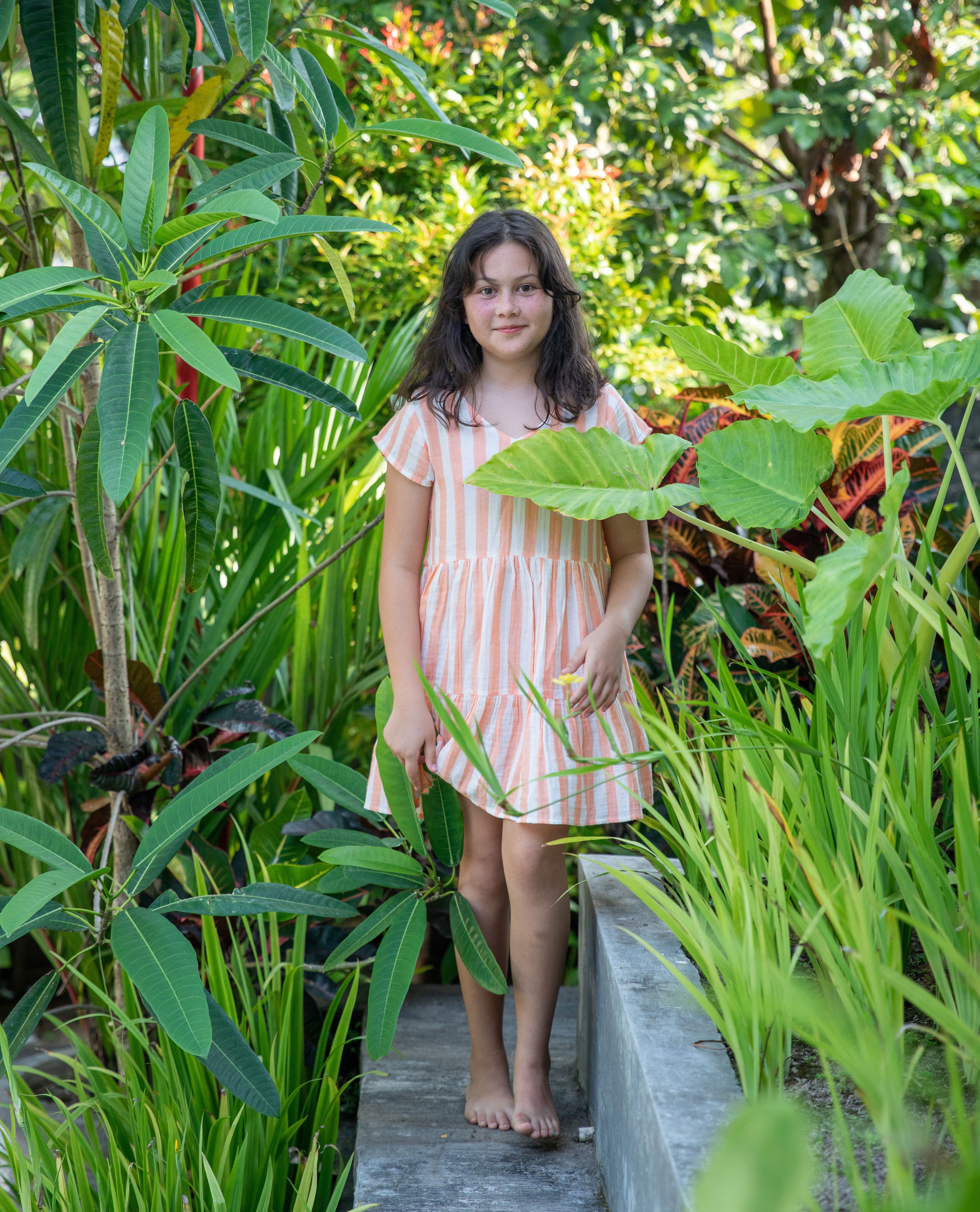 Girls deals stripe dress
