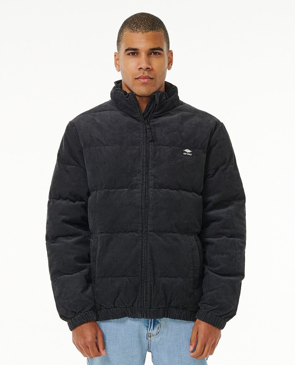 Rip Curl Rincon Cord Puffer Jacket Black M Man
