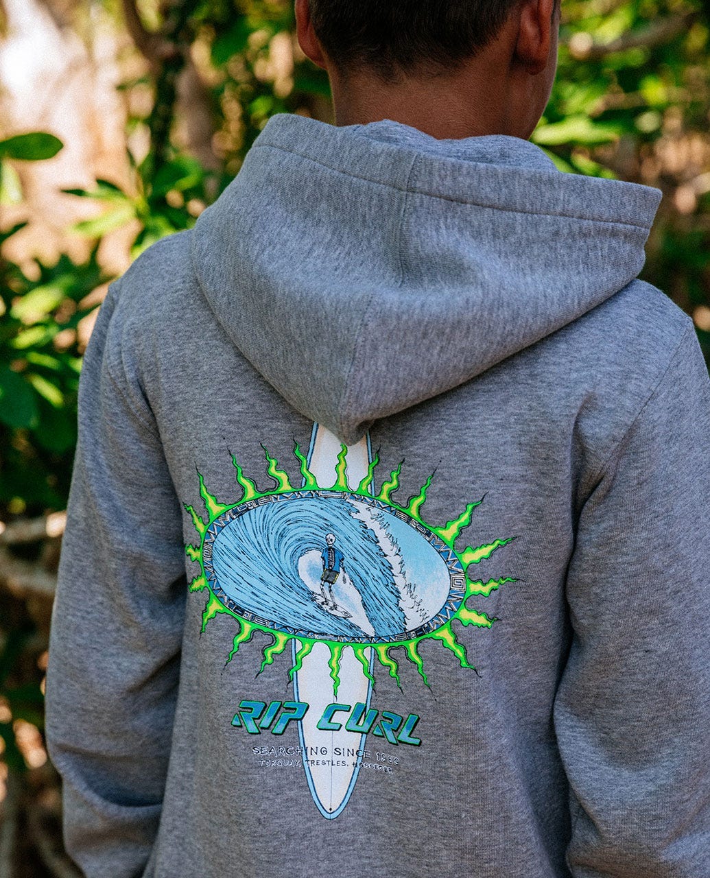 Rip curl grey hoodie hotsell