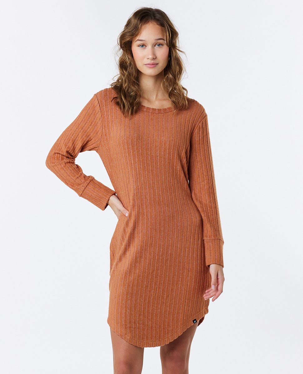 Robe mi-longue à manches longues New Cosy - Rip Curl - Modalova