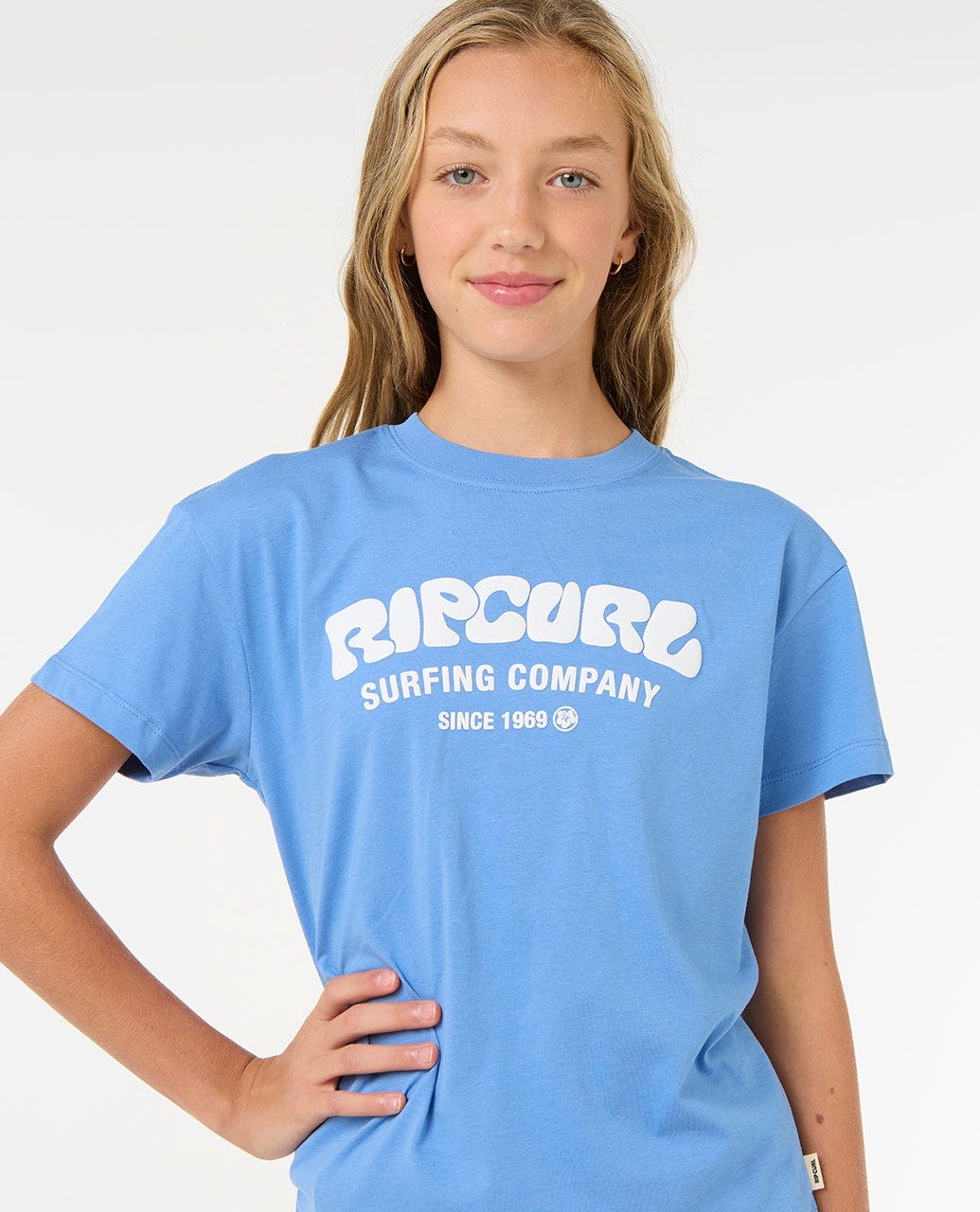 Rip Curl Surf Puff Relaxed Tee Girls 8 14 Years Official Store
