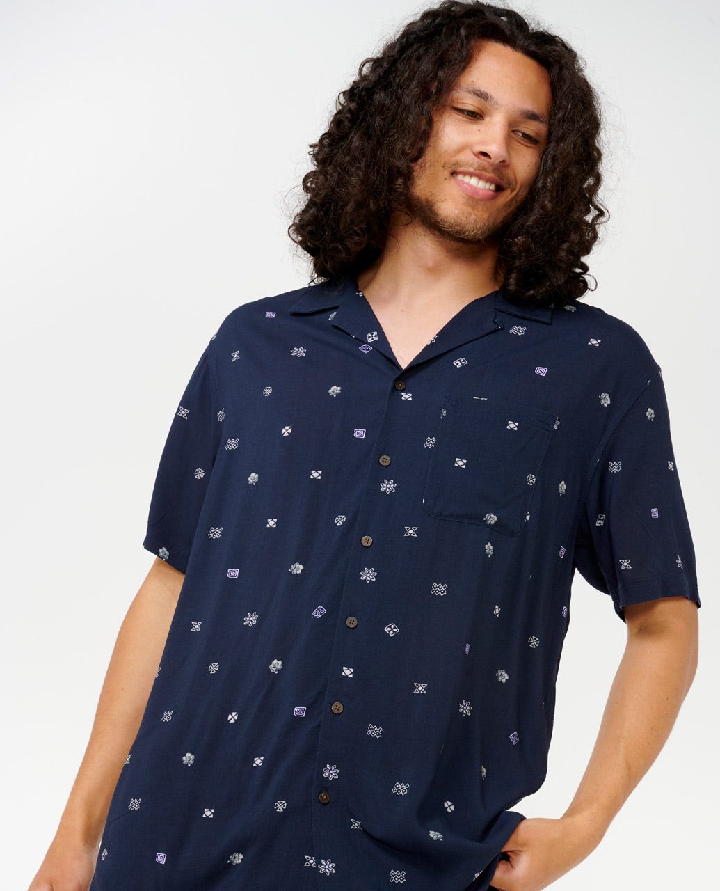 Rip curl short sleeve shirt top