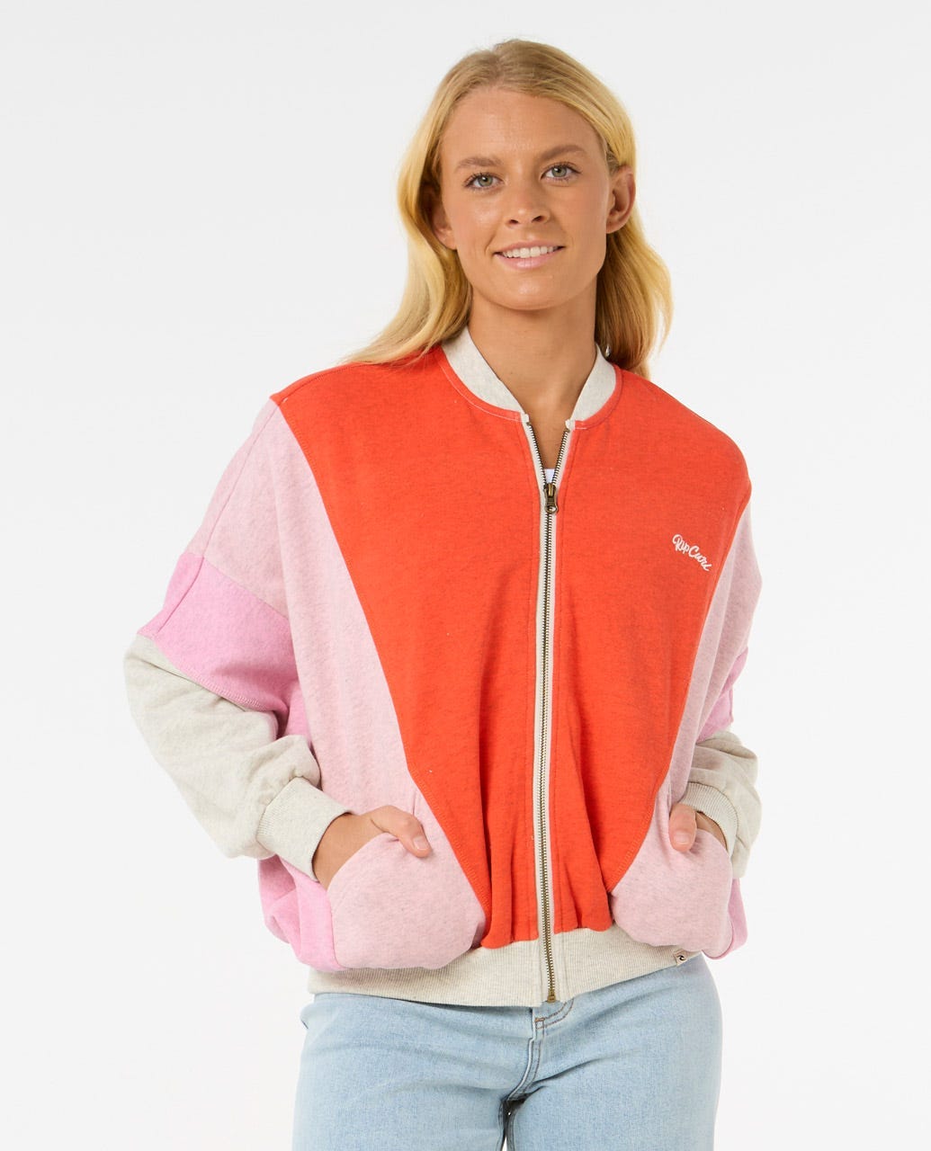 Colour Block Zip Through - Rip Curl