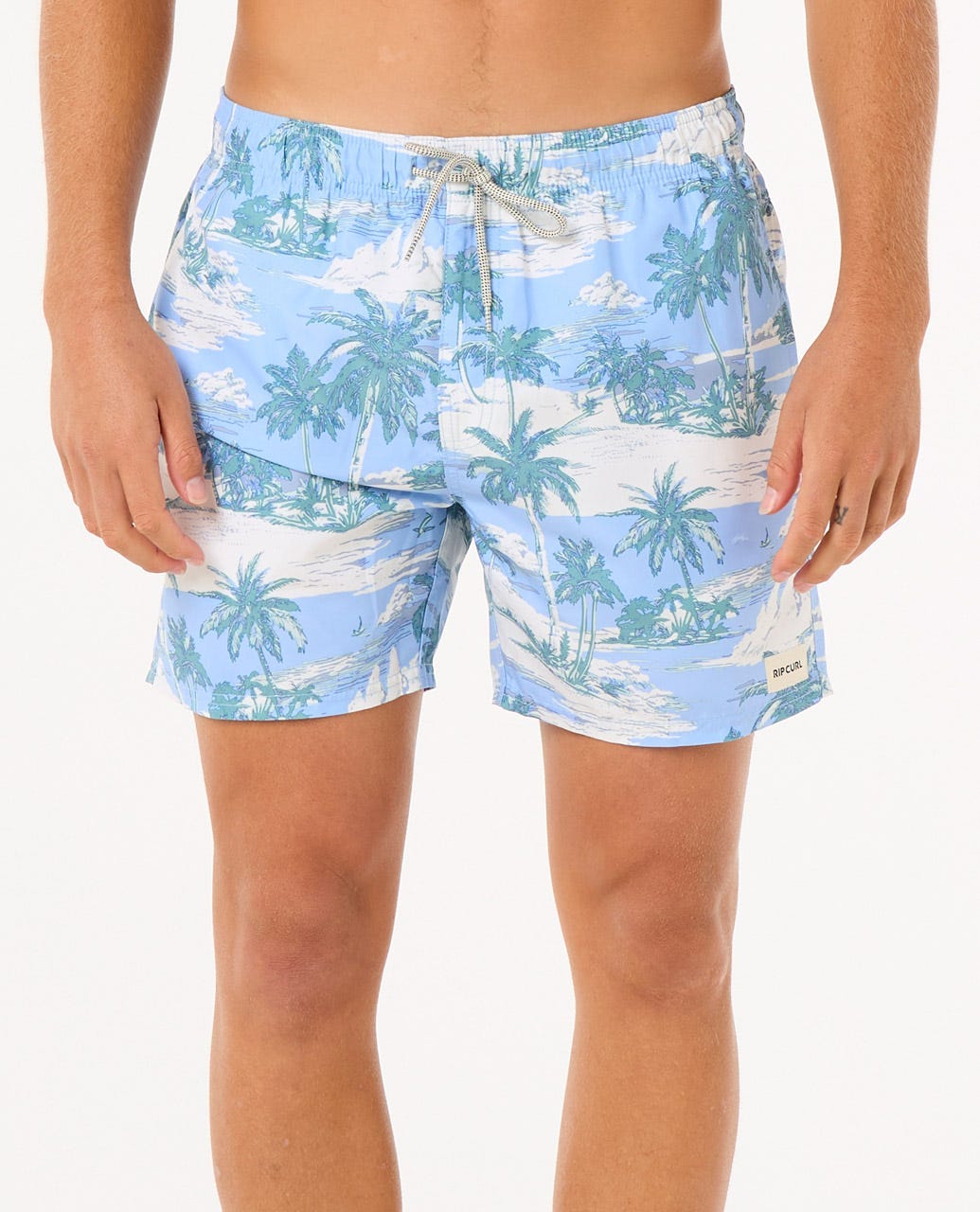 Rip Curl Mens Dreamers Volley Swim Trunks Large Sky Blue