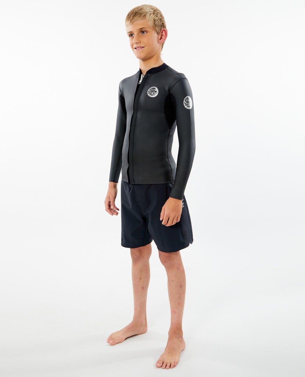 Dawn Patrol Long Sleeve Front Zip Jacket Boys 8 16 years