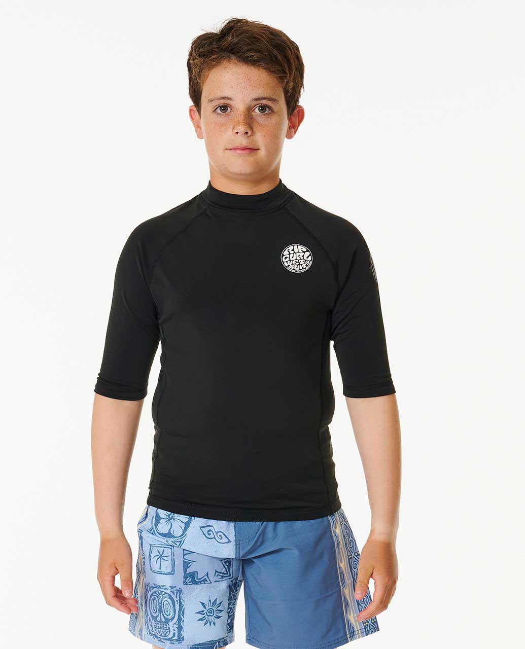 Icons UV Brushed Short Sleeve Rash Vest Boys 8 16 years