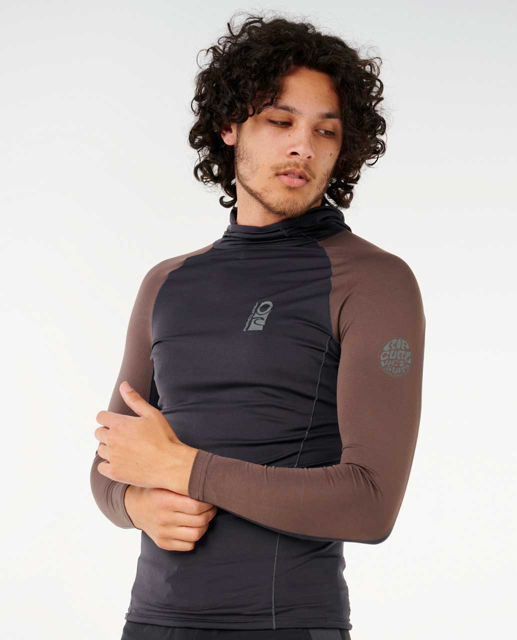 T-Shirt Anti-UV Search Performance manches longues et capuche - Rip Curl - Modalova