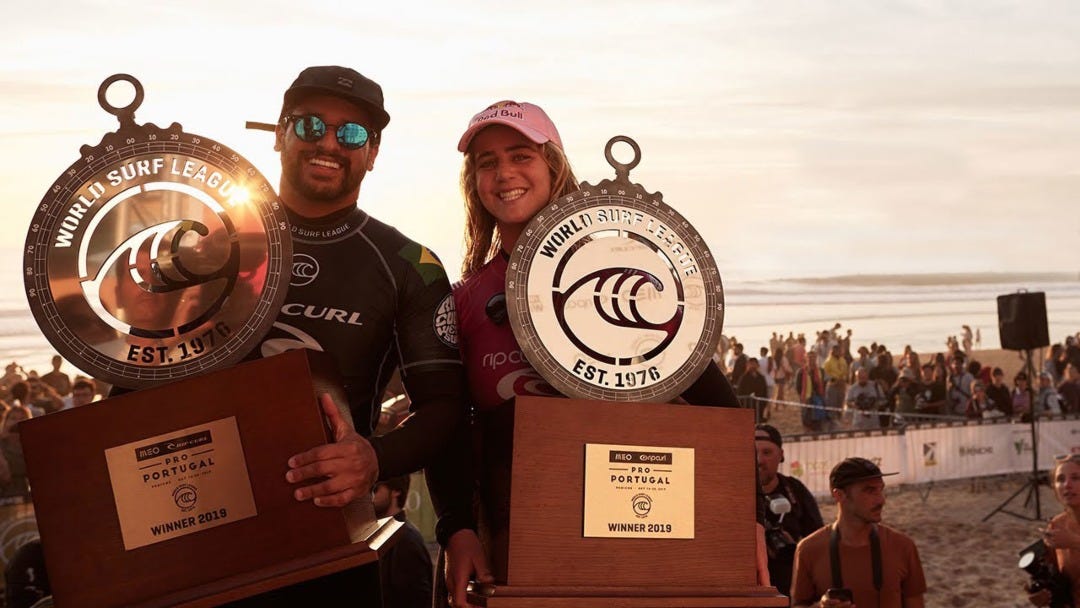 Italo Ferreira and Caroline Marks Win the 2019 MEO Rip Curl Pro Portugal