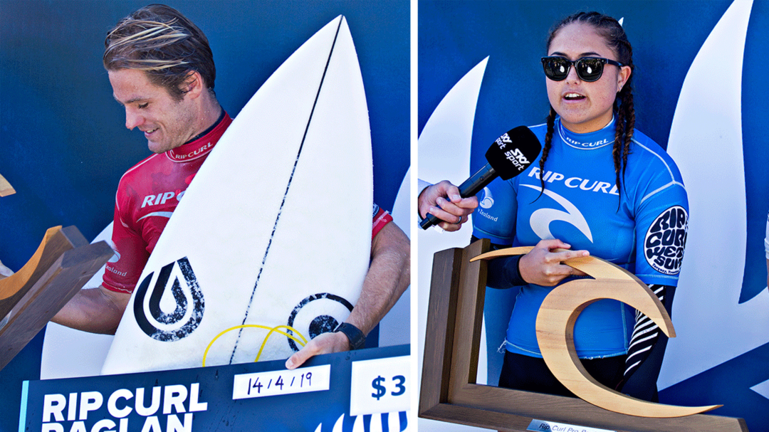 Billy Stairmand and Raiha Ensor Claim Victory At The 2019 Rip Curl Pro Raglan