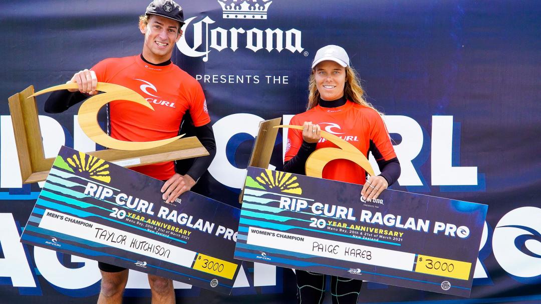 Hutchison and Hareb Hammer Home Big Wins at Rip Curl Pro Pres by Corona