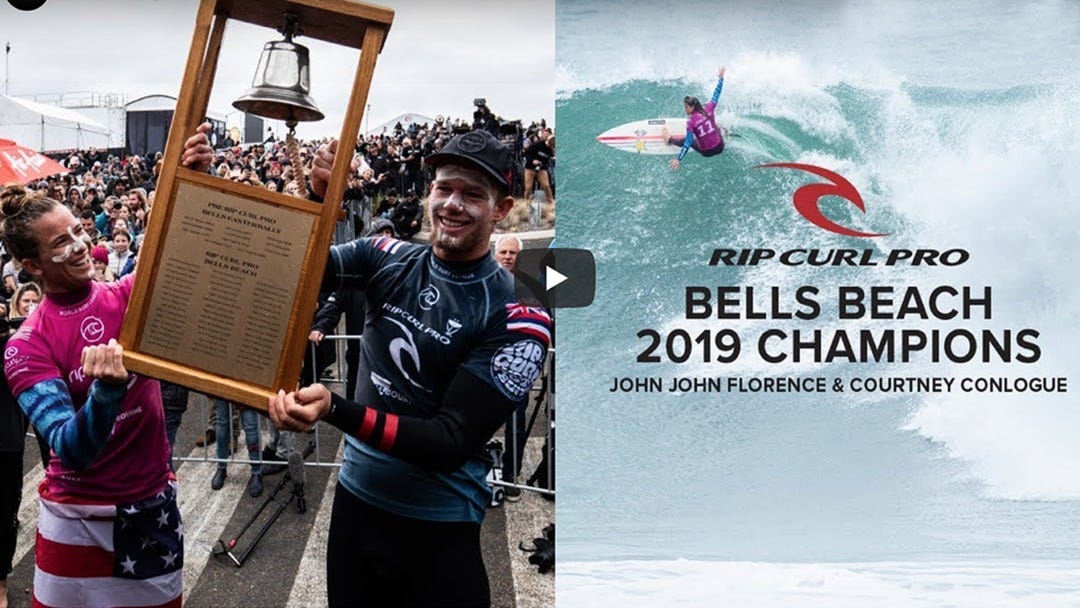 John John Florence And Courtney Conlogue Win The 2019 Rip Curl Pro Bells Beach