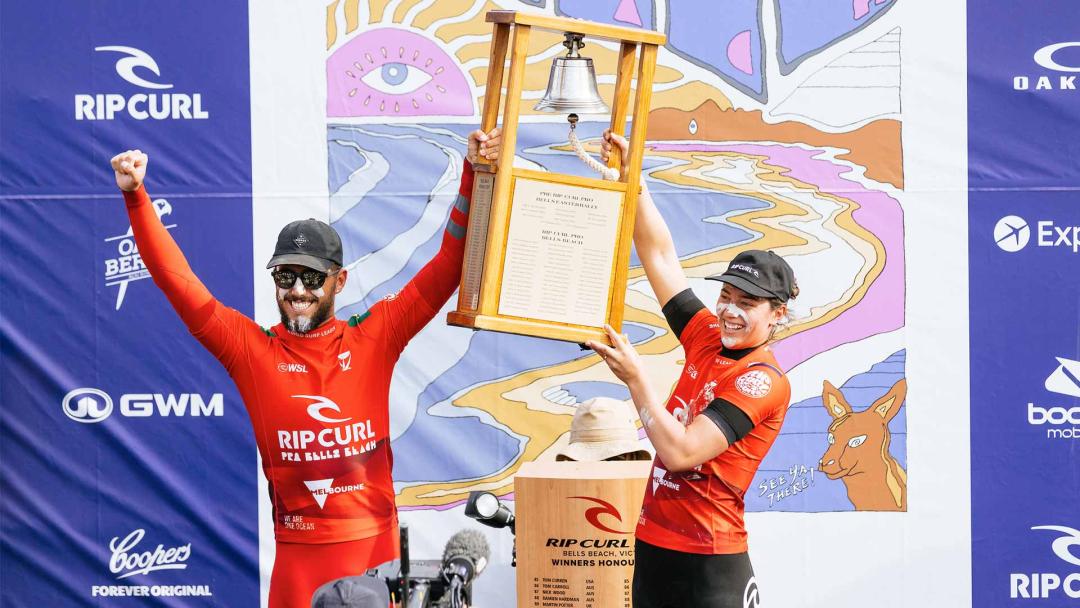 Tyler Wright and Filipe Toledo Win Rip Curl Pro Bells Beach